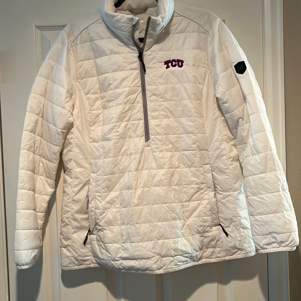 Cutter and Buck TCU weather tex jacket.  Light weight.